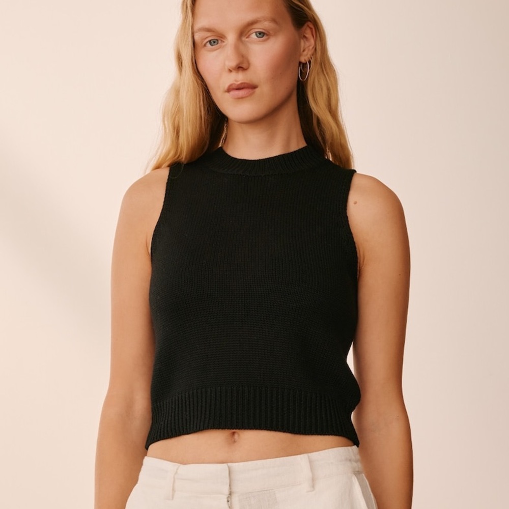 ABOUT YOU x Marie von Behrens Top 'Lena' in Black